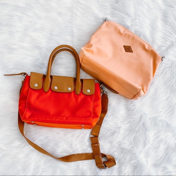 Orange and Tan Crossbody Bag - Picture 3 of 9